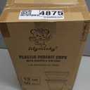 Lilymicky 50 PACK 12oz Clear Plastic Cups With Insert& Flat Lids, Ounce Disposable Drinking Cups for Birthday Parties, Picnics, Ceremonies, and any Events