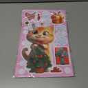 2 x 9 Sheets Christmas Cats Window Clings Reusable Cats Animal Xmas Tree Window Decals Double Side Printed Window Stickers Glass Door Home Party Supplies Showcase Decoration (Skjd2340)