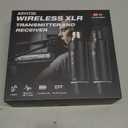 Wireless XLR Microphone Transmitter Receiver 2.4Ghz, XLR System Mic Adapter for Dynamic Microphone, Audio Mixer, Electric Guitar Bass, 48V Phantom Power for Condenser Mic, 160ft Range