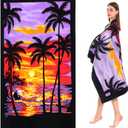 Oversized Beach Towel Cotton, Extra Large 40"X70" Thick Pool Towel High Absorbent, XL Soft Plush Beach Towels for Adults Mens Women