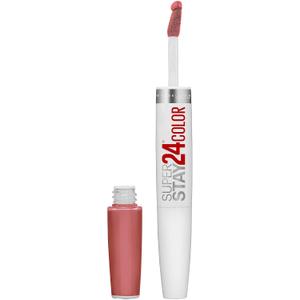 Maybelline Super Stay 24, 2-Step Liquid Lipstick Makeup, Long Lasting Highly Pigmented Color with Moisturizing Balm, Frosted Mauve, Mauve Pink, 1 Count (0.08 Fl Oz (Pack of 1))
