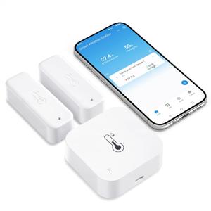 WiFi Freezer Thermometer with App Alarm, 2 Wireless Sensors Fridge Monitor | Free App Notifications, Ideal for freezers, fridges, or cold storage.