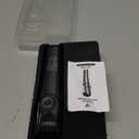 Advanced Vacuum Beard Trimmer for Men: Vacuum Mustache Trimmer with Precision Knob, Adjustable 20mm Length Settings, 2 Combs, IPX6 Waterproof-Rechargeable Vacuum Trimmer for Beard, Black