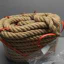 Natural Hemp Rope (1 in X 50 Ft) Twisted Manila Rope Thick Jute Rope for Crafts, Porch Swing Rope, Hemp Rope for Decor, Railing, Docks, Landscaping