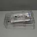 2 Pack Adjustable Soda Can Organizer,Expandable 2 Tier Gravity Beverage Drink Dispenser for Mini Fridge,Rolling Pop Can Storage for Refrigerator,Mini and Tall Skinny Can Holder for Pantry (Clear)