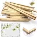 7 Lengths Wood Canvas Frames Kits, Total 28 Pcs Needlepoint Stretcher Bars for Needlework Embroidery Oil Painting Posters Art Supplies (6/8/10/12/14/16/20inch)