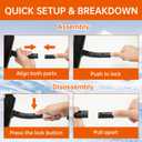 34" Extendable Ice Scraper and Snow Brush for Car Windshield, 360 Rotating (R002)