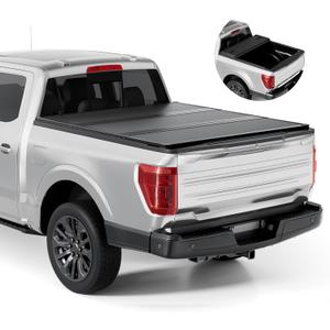 Tono King FRP Hard Tri-fold Tonneau Cover Fold Truck Bed Covers Compatible with 2015-2026 Ford F150 | F150 Lightning 5' 5" Bed (66")