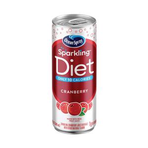 Ocean Spray Sparkling Diet Cranberry Juice Drink, 11.5 Fl Oz Cans, 4 Count (Pack of 24) Best Before May 13 2026