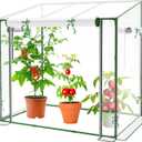 Mini Greenhouse, 47.2(L) x31.5(W) x47.2(H) Greenhouses for Outdoors and Indoor, Durable Green House Kit with Window, Thicken PE Cover, Clear Mini Portable Garden Plant Green House