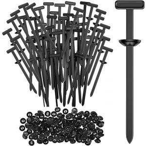 100 Pcs Nylon Universal Cable Tie Buckle - New Organisateur Serre Cable,Rivet Plastique Plastic Cable Ties Tool Fasteners Suitable for Car Daily Repair Home & Garage