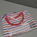 gAmerican Flag Patriotic Shirt for Women 4th of July T Shirt Funny USA Print Tees Oversized Independence Day Tops Large