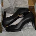 Clarks womens Ambyr Joy Pump, Black Leather, 7 Wide US