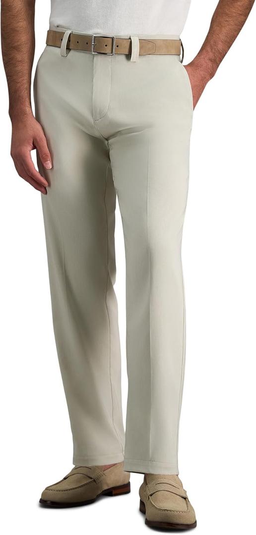 Haggar Men's Haggar Men's Cool Right Performance Flex Straight Fit Flat Front Pant, Size 38x30