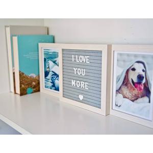 Customizable Engagement Picture Frame for Girlfriend, Cute Personalized Picture Frame for Couples, Anniversary, Love Picture Frame, Engagement Frame (Standard, Cream)