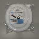 Cable Management Sleeves 1.5in - 2 Pack 4.1ft Split Braided Cable Sleeve White, Wire Organizers for Cords, Hard PE Cord Protectors from Pets, Flexible Cord Wrap Wire Sleeve for Computer Cord Organizer