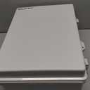 QILIPSU Waterproof Junction Box IP67 Outdoor Plastic Electrical Project Enclosure Weatherproof with Mounting Plate, Wall Brackets, Hinged Grey Cover 16.1"x12.2"x7.1"