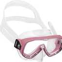 Cressi PIUMETTA, Kiddy Small Dive Mask Aged 2, 3, 4, 5, 6, 7 Years (Clear/Pinl)