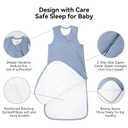 BubblePanda Rayon Made from Bamboo Sleep Sack 6-12 Months 1.0 Tog Soft Toddler Sleeping Sack for Babies 2-Way Zipper Baby Wearable Blanket
