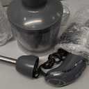 Mueller Multistick 800W 4-in-1 Immersion Blender Handheld, 12 Speed Hand Mixer - Turbo Boost, Heaviest Duty Copper Motor, Titanium Blades Hand Blender, Milk Frother Wand, Whisk, Beaker, Chopper, Grey (Grey)