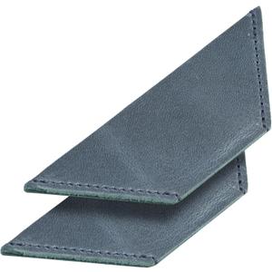 Genuine Leather Handmade Bookmark (Set of 2) (Triangle, Blue)