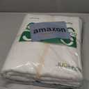 JELLYMONI 100% Washed Cotton Duvet Cover Set - 3 Pieces Cream White Ultra Soft Bedding Set with Zipper Closure. Solid Color Pattern Duvet Cover Cal King Size (No Comforter)