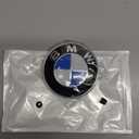 BMW Hood Emblem Logo Badge Roundel 82mm Genuine OE 51148132375 + Grommets 51141807495