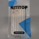 NITITOP Compatible with iPhone 16 Case Cute Stylish Line Stripe Pattern Design for Women Girls Soft TPU Shockproof Full Camera Protective Phone Cover - White