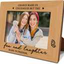 Goodbye Farewell Gift for Colleagues, New Job Gift Leaving Gift for Friend Colleagues, Chance Made Us Colleagues but the Fun and Laughter Made Us Friends Photo Frame, Photo Gifts Wooden Picture Frame