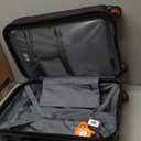 Traveler's Choice Maxporter II 22" Hardside Polycarbonate Spinner Carry-On Luggage, USB Port, TSA Lock, Black