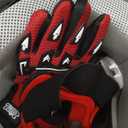 TCMT DOT Youth Kids Dirt Bike Helmet Youth Motocross Helmet Full Face ATV Four Wheeler Motorcycle BMX Helmet for Boys Girls, Off-Road Protective Gear with Goggles Gloves New (Pattern:Red Spider)