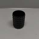 Acrylic Makeup Brush Holder Organizer, Black Pencil Pen Holder, Crystal Cosmetics Brushes Cup Storage Solution, Round