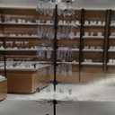 RCZSCBK 7Tier Rotating Display Rack, 360° HeavyDuty Spinning Merchandiser for Retail Stores & Showrooms, Movable Floor Gondola for Clothing, Shoes & Accessories