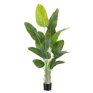 Lifelike Bird of Paradise Artificial Plant,6ft Faux Banana Leaf Tree with 13 Trunks - Perfect Indoor Silk Floor Plant for Home Decor in Living Room, Office, and Bedroom 1Pack