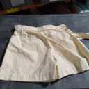 Grace Karin Denim Cream Shorts, Large