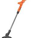 BLACK+DECKER 20V MAX Weed Wacker Cordless String Trimmer Edger Lawn Tool, 10-Inch Electric Weed Eater with Automatic Feed Spool, Ergonomic, Battery and Charger Included (LST201)