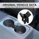 Cup Holder Insert Divider, Cup Holder Center Console Insert Divider for Toyota Highlander 2015 2016 2017 2018 2019 2020 Replacement Part Accessories 55618-0E200-C0