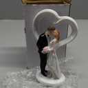 4.5" Wedding Cake Toppers Bride and Groom Figures Ornament Love Gifts Party Decor
