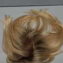 Hair Toppers for Women Real Human Hair 7"*7" Large Base ombre Light Blonde No Bangs 100% Real Human Hair Toppers for Women with ThinningHair Cover Gray Roots
