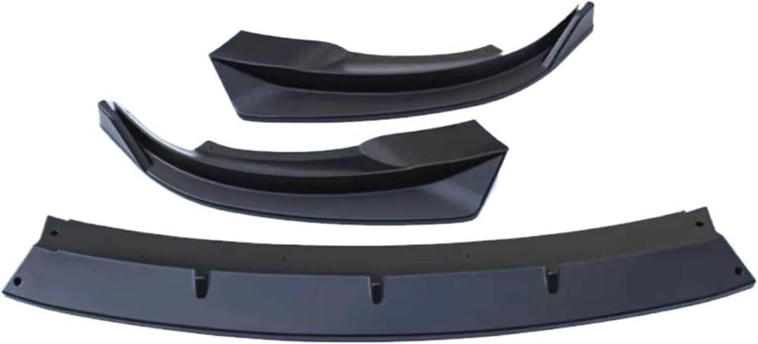 Compatible For Tesla Model 3 2023&Y 2024 Front Bumper Lip Spoiler Carbon Black Body PP Front Lower Bumper Modification Protector Cover(Model Y Matte Black)