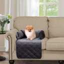 Brilliant Sunshine Premium Calming Dog Bed Mat, Silky Velvet, Removable Washable Cover, Cushion Protector and Couch Covers for Dogs, Pets, Cats, Small, Grey