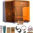 Creality Falcon A1C 5W Mini Laser Engraver, Class 1 AI Desktop Laser Engraving Machine with Auto Focus, Smart Camera, Support 3 Laser Heads Interchange, 15,000 mm/min Speed, Works with 300+ Materials