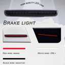 LED 3rd Third Brake Light Compatible with for Toyota 4Runner 2003-2009 High Mount 3rd Third Brake, Cargo Lamp,OEM 81570-35100 (SMOKED, fit models with OEM rear spoiler)