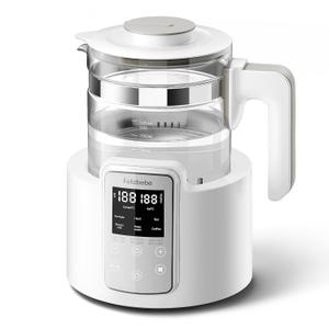Instant Water Warmer, Baby Bottle Warmer with Faster Cooling Fan and LCD Display, Baby Milk Warmer, Electric Kettle with 6 Temperature Control Presets, Breastmilk Warmer, Boil Tea, Coffee
