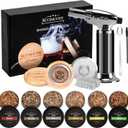 Cocktail Smoker Kit with Torch  6 Flavors Wood Chips  Bourbon, Whiskey Smoker Infuser Kit, Old Fashioned Drink Smoker Kit, Birthday Bourbon Whiskey Gifts for Men, Dad, Husband (Without Butane)