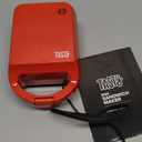 Tasty Mini Sandwich Maker, Makes Sandwiches, Paninis, Grilled Cheese, Desserts, Quick Results, Easy Cleanup, 600W, Red