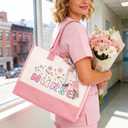 JOYOFUN Nurse Gifts Nurse Appreciation Gift Set for Women Birthday Gift for Nurses Week Nurses Graduation Gifts Nursing Student with Canvas Bag Socks Affirmations Cards 16 Oz Can Glass