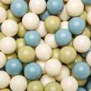 GOGOSO Ball Pit Balls - 2.15inch Plasticsball for Kids Toddlers Birthday Gifts, Summer Vibrant Colors Visual Stimulation Xmas Decor,100pcs Creamy Green+Creamy Blue+ Soft White