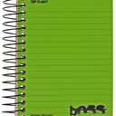 Top Flight Boss Poly Cover and Black Wire Chub Wirebound Notebook, College Rule, 180 Sheets, Color May Vary (43005) 2 Pack