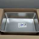 Kirecoo Stainless Steel Cat Litter Box XL- Metal High Sided Cat Pan, Large Stainless Steel Box, Indoor Litter Tray, Non Stick, No Smell, Easy to Clean, Pet Toilet Supplies for Kitten, Kitty, Rabbit (23.43" L x 15.55" W x 5.7" H)